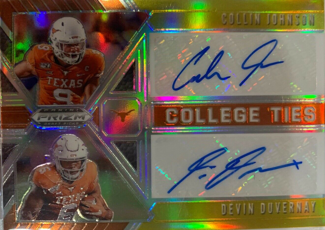 Check Out the First Collin Johnson, Devin Duvernay Cards
