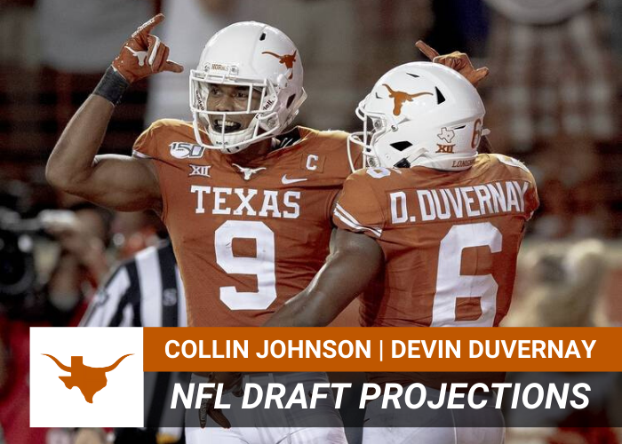 Collin Johnson, Devin Duvernay NFL Draft Projections