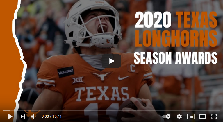 Texas Longhorns 2020 Season Awards