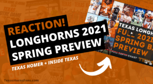 REACTION! 2021 Longhorns Offensive Spring Preview